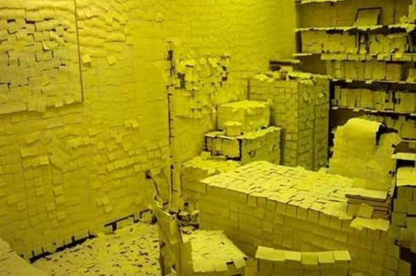 post it note prank