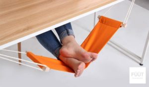 work desk foot hammock