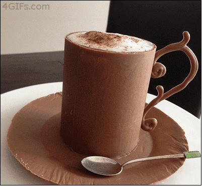 chocolate coffee cup